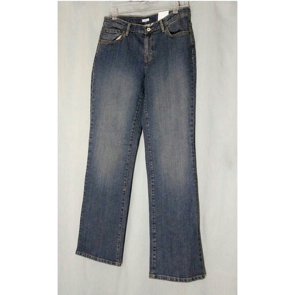 Liz Claiborne Blue Chelsea Straight Leg Jeans 12 - Picture 3 of 8